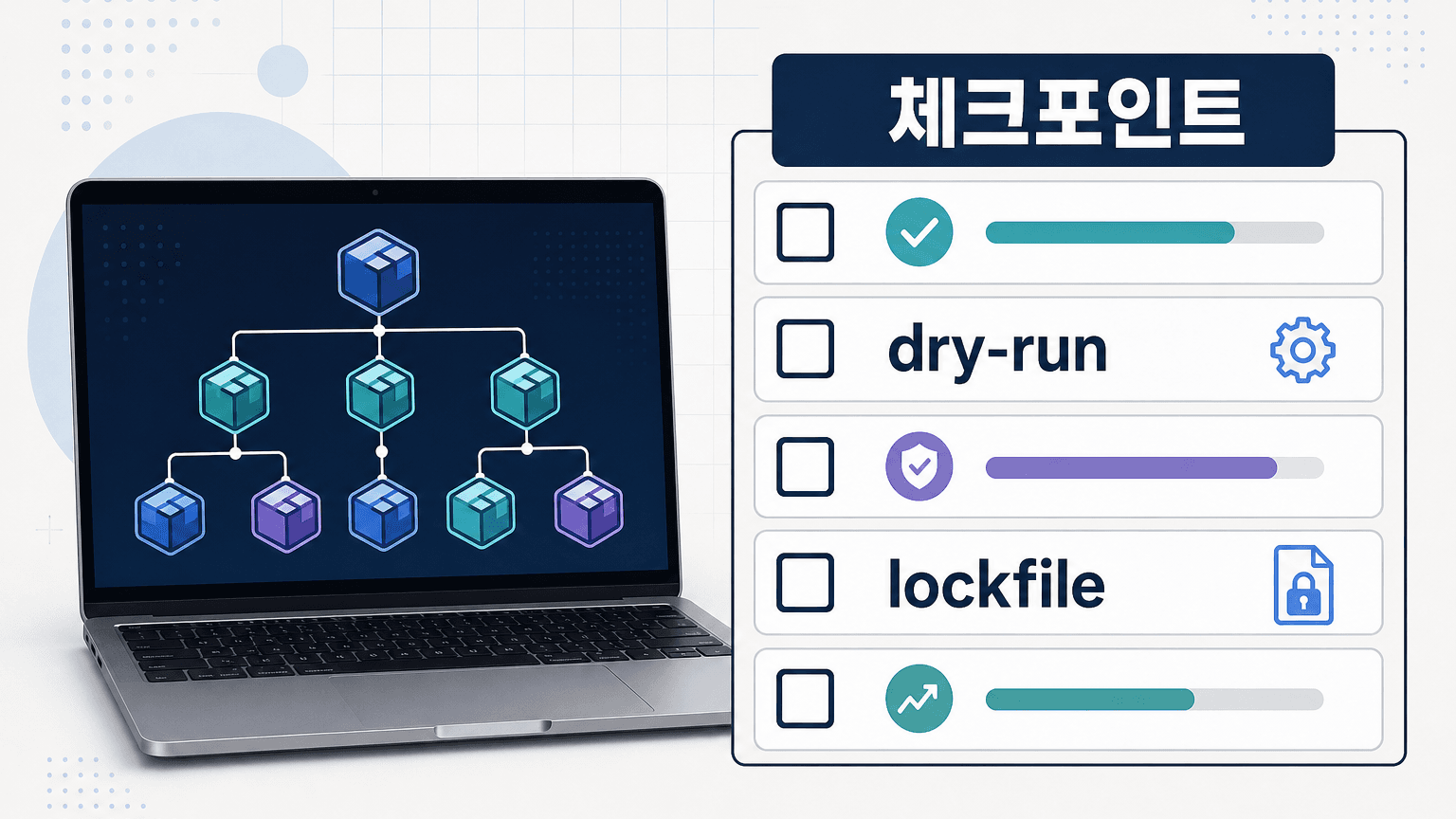 Git 체크포인트부터 dry-run과 빌드 확인까지 한눈에 보는 npm 의존성 수정 체크리스트