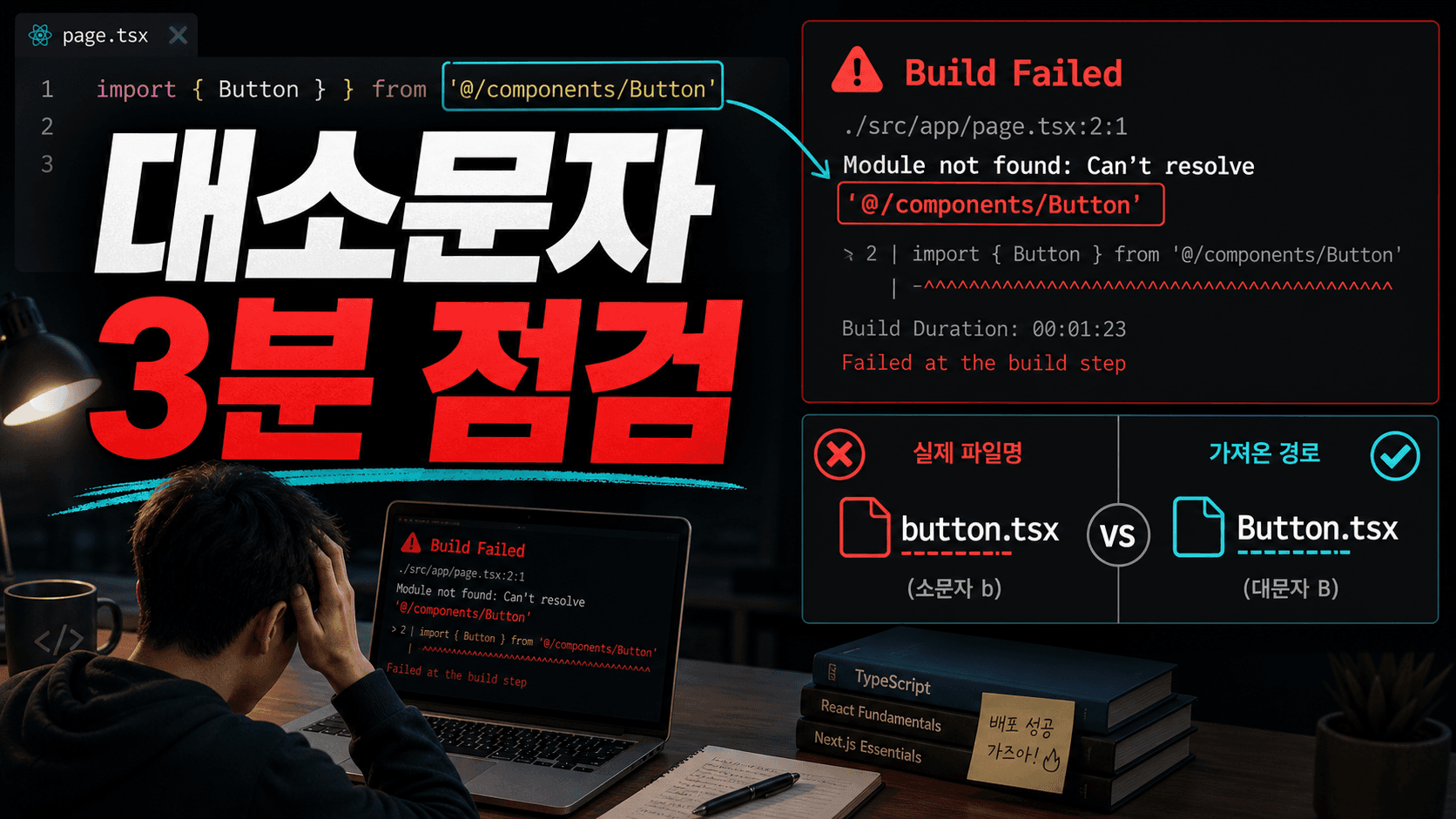 Vercel Module not found, 재설치 실수 막는 대소문자 3분 점검