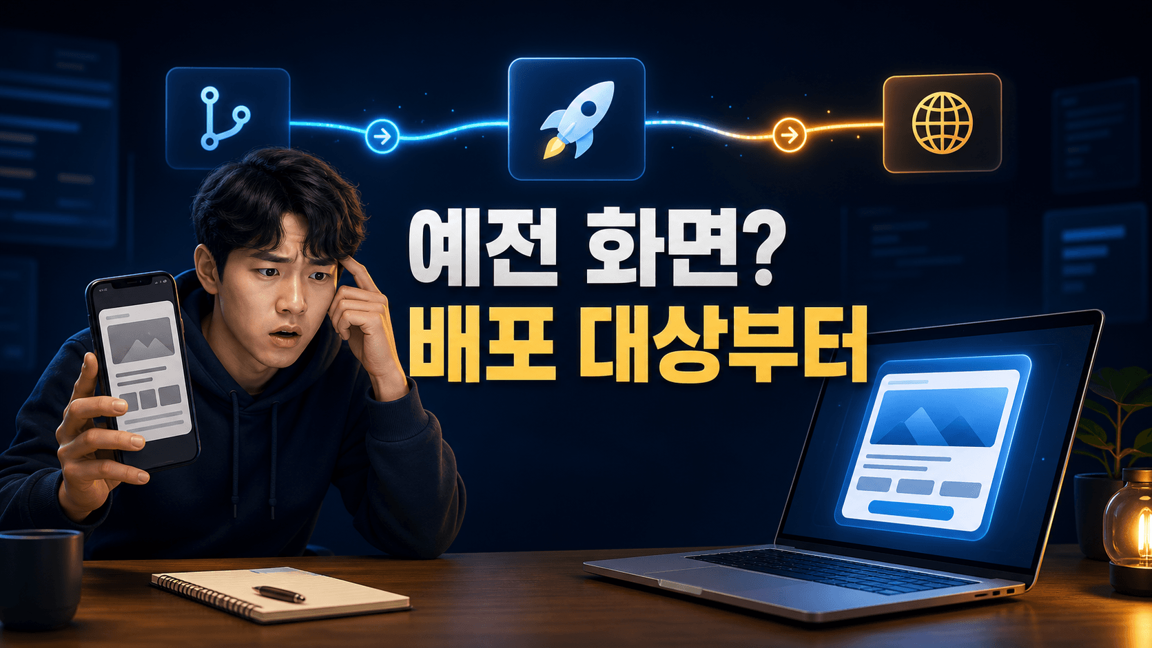 Vercel에 배포했는데 예전 화면이 보일 때, Git 브랜치부터 확인하는 순서